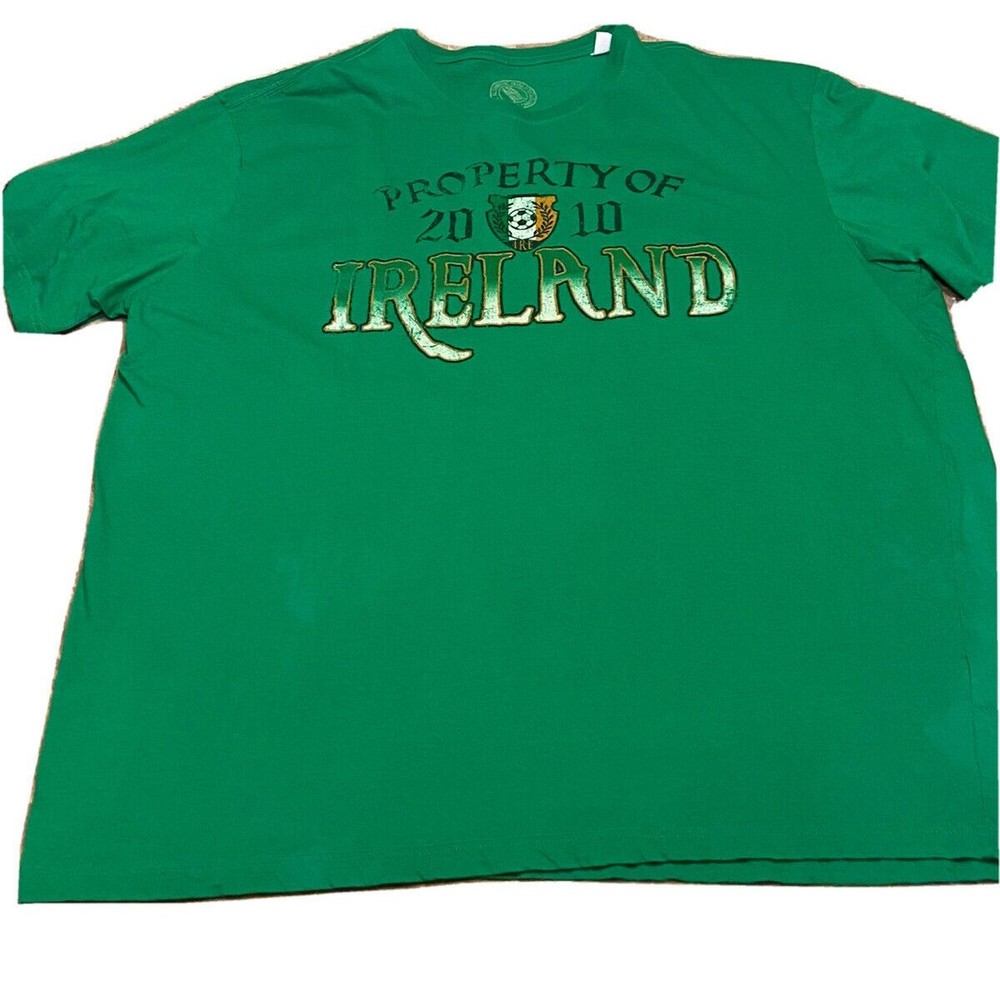 Ireland T-Shirt Size 3XL Green Short Sleeve Graphic Tee